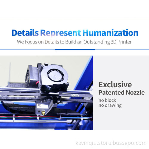 easy to operation 3.5 inch color LCD screen professional 3d printer machine in China